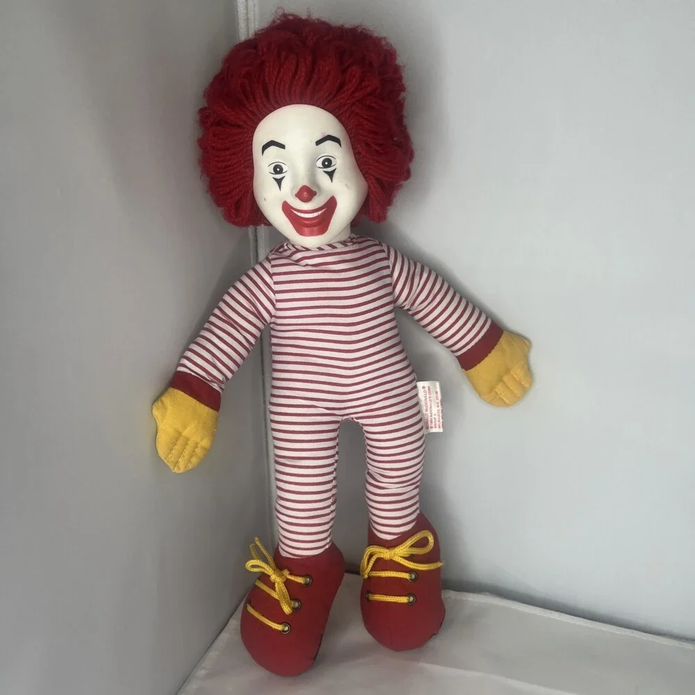 VTG 1984 Mcdonald’s Ronald Mcdonald Stuffed Clown Doll 15”